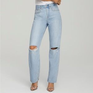 Good American Good 90’s Ripped High Waist Jean